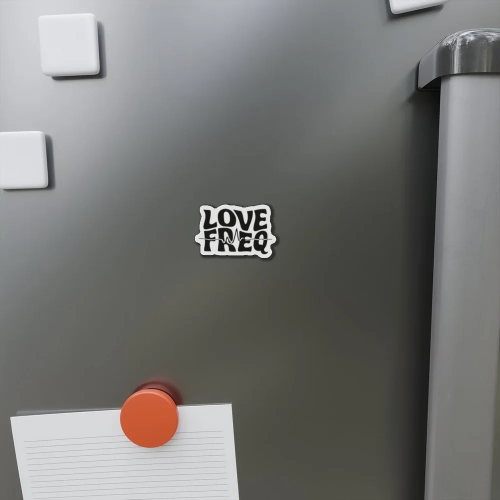 Love Freq Die-Cut Magnet